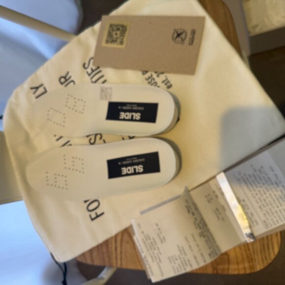 Slide in brown glitter with black leather star and flash - Picture 7 of 15